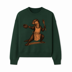 Funny Chef Otter Artwork - Cooking Graphic Print T-Shirt, Apron, or Home Decor for Animal Lovers and Culinary Enthusiasts - Sweatshirt 1758181738853.jpg
