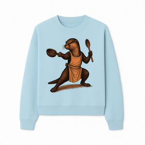 Funny Chef Otter Artwork - Cooking Graphic Print T-Shirt, Apron, or Home Decor for Animal Lovers and Culinary Enthusiasts - Sweatshirt 1758181739150.jpg