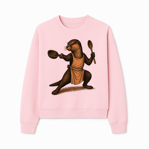 Funny Chef Otter Artwork - Cooking Graphic Print T-Shirt, Apron, or Home Decor for Animal Lovers and Culinary Enthusiasts - Sweatshirt 1758181739288.jpg