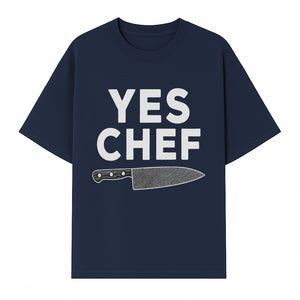 Yes Chef Knife Print - Culinary Art Decor for Chefs Kitchen Wall, Professional Cook Gift, Modern Kitchen Artwork - T-shirt 1758181739312.jpg