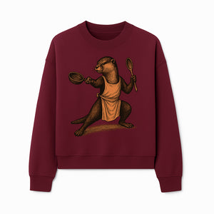 Funny Chef Otter Artwork - Cooking Graphic Print T-Shirt, Apron, or Home Decor for Animal Lovers and Culinary Enthusiasts - Sweatshirt 1758181739440.jpg