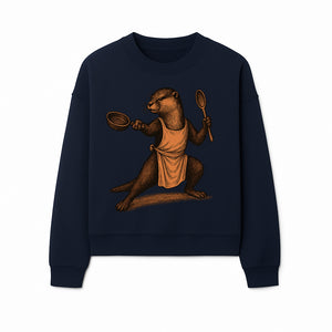Funny Chef Otter Artwork - Cooking Graphic Print T-Shirt, Apron, or Home Decor for Animal Lovers and Culinary Enthusiasts - Sweatshirt 1758181739581.jpg