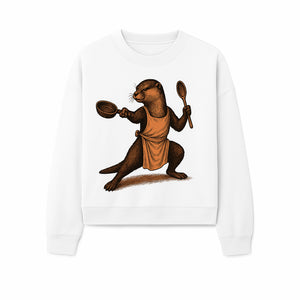Funny Chef Otter Artwork - Cooking Graphic Print T-Shirt, Apron, or Home Decor for Animal Lovers and Culinary Enthusiasts - Sweatshirt 1758181739982.jpg