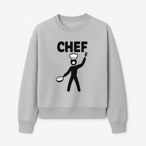 Chef Silhouette Wall Art | Kitchen Decor | Cooking Enthusiast Gift | Restaurant Wall Sign | Culinary Art | Modern Home Decor - Sweatshirt 1758181740234.jpg