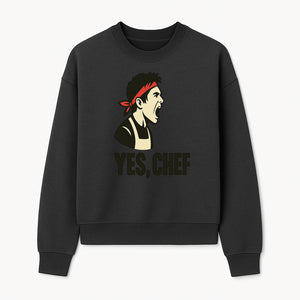 Yes, Chef! Chef Motivational Wall Art, Kitchen Decor, Culinary Quote Print, Chef Gift, Cooking Enthusiast Wall Art - Sweatshirt 1758181740521.jpg