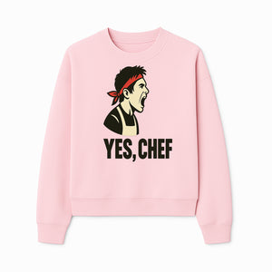 Yes, Chef! Chef Motivational Wall Art, Kitchen Decor, Culinary Quote Print, Chef Gift, Cooking Enthusiast Wall Art - Sweatshirt 1758181741127.jpg