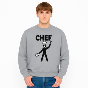 Chef Silhouette Wall Art | Kitchen Decor | Cooking Enthusiast Gift | Restaurant Wall Sign | Culinary Art | Modern Home Decor - Sweatshirt 1758181742330.jpg