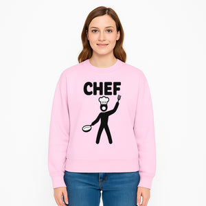 Chef Silhouette Wall Art | Kitchen Decor | Cooking Enthusiast Gift | Restaurant Wall Sign | Culinary Art | Modern Home Decor - Sweatshirt 1758181742486.jpg