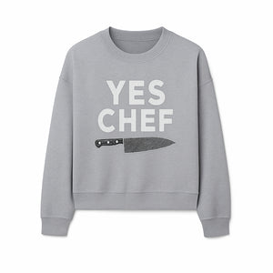 Yes Chef Knife Print - Culinary Art Decor for Chefs Kitchen Wall, Professional Cook Gift, Modern Kitchen Artwork - Sweatshirt 1758181742821.jpg