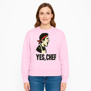 Yes, Chef! Chef Motivational Wall Art, Kitchen Decor, Culinary Quote Print, Chef Gift, Cooking Enthusiast Wall Art - Sweatshirt 1758181743108.jpg