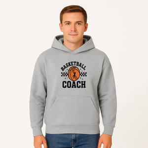 Basketball Coach Graphic Print | Sports Team Apparel | Coaching Gifts | Athletic Merchandise | Basketball Fan Decor - Hoodie 1758186539662.jpg