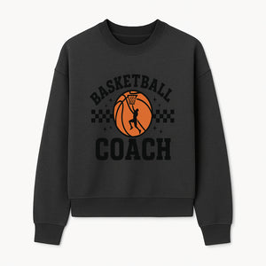 Basketball Coach Graphic Print | Sports Team Apparel | Coaching Gifts | Athletic Merchandise | Basketball Fan Decor - Sweatshirt 1758186543176.jpg