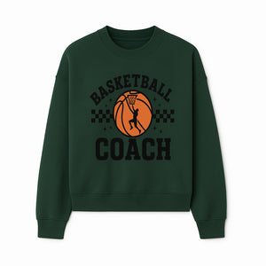 Basketball Coach Graphic Print | Sports Team Apparel | Coaching Gifts | Athletic Merchandise | Basketball Fan Decor - Sweatshirt 1758186543321.jpg