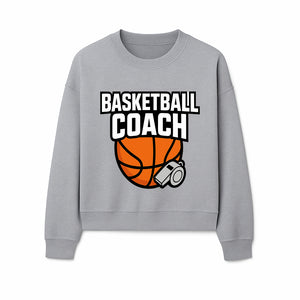 Basketball Coach Graphic Tee - Sports Coaching T-Shirt with Whistle and Ball Design for Coaches and Players - Sweatshirt 1758186543698.jpg