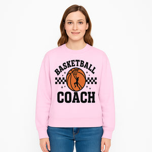 Basketball Coach Graphic Print | Sports Team Apparel | Coaching Gifts | Athletic Merchandise | Basketball Fan Decor - Sweatshirt 1758186545832.jpg