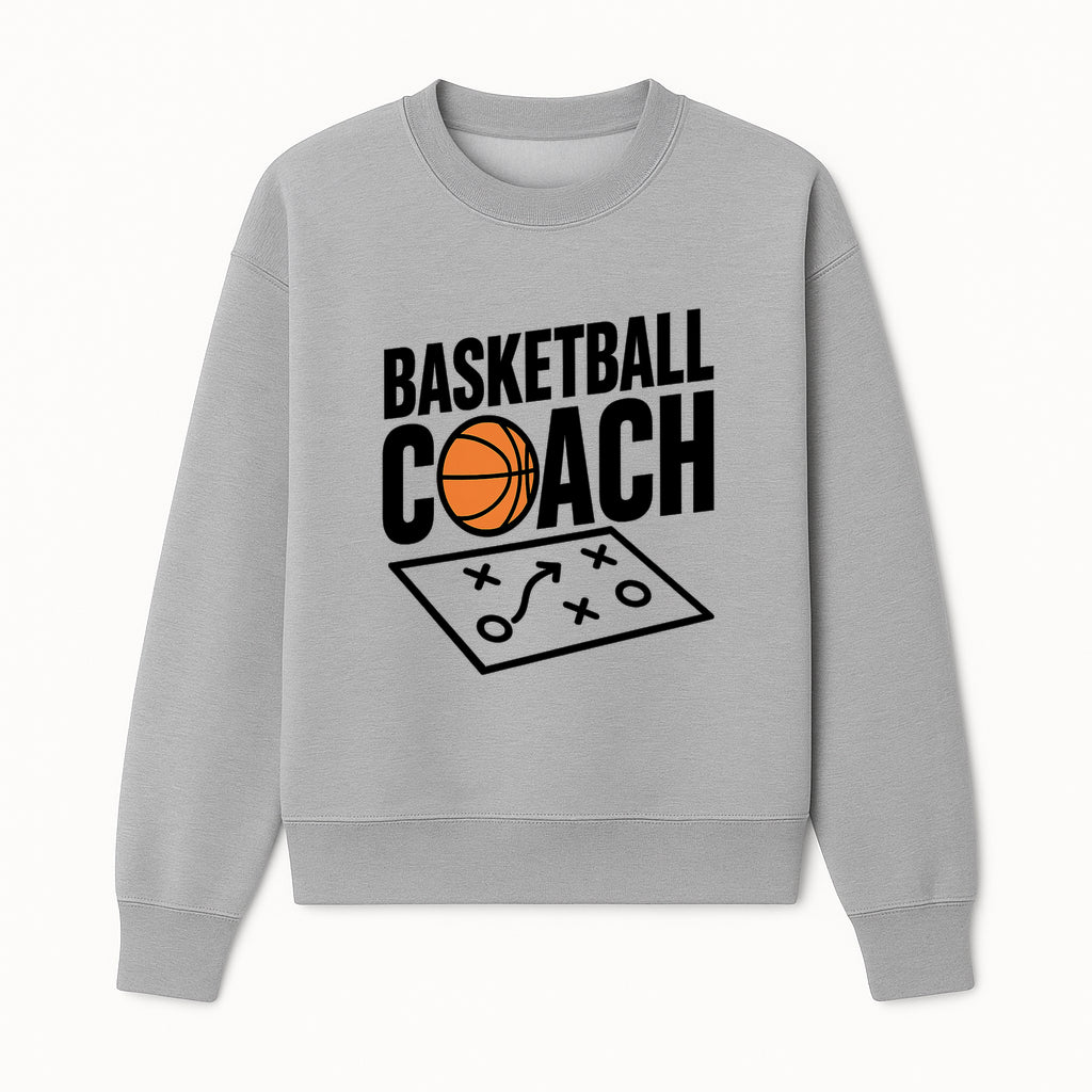 Basketball Coach T-Shirt | Sports Enthusiast Gift | Coach Playbook Design | Unique Basketball Apparel | Perfect for Coaches - Sweatshirt 1758186554523.jpg