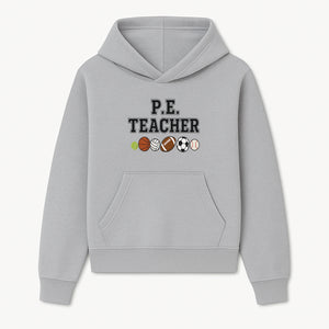 P.E. Teacher Gift Shirt | Sports Lover Apparel with Tennis, Basketball, Soccer & More | Fun Teaching Outfit for Gym Instructors - Hoodie 1758186556429.jpg