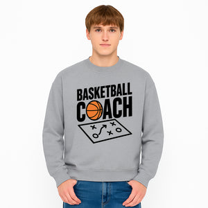 Basketball Coach T-Shirt | Sports Enthusiast Gift | Coach Playbook Design | Unique Basketball Apparel | Perfect for Coaches - Sweatshirt 1758186557230.jpg