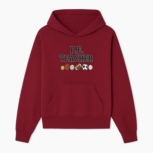P.E. Teacher Gift Shirt | Sports Lover Apparel with Tennis, Basketball, Soccer & More | Fun Teaching Outfit for Gym Instructors - Hoodie 1758186557478.jpg