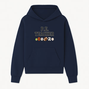 P.E. Teacher Gift Shirt | Sports Lover Apparel with Tennis, Basketball, Soccer & More | Fun Teaching Outfit for Gym Instructors - Hoodie 1758186557632.jpg