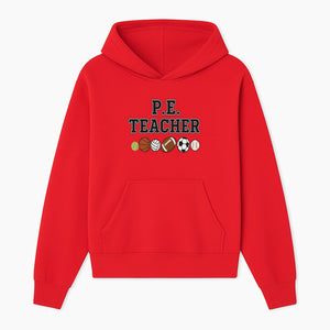 P.E. Teacher Gift Shirt | Sports Lover Apparel with Tennis, Basketball, Soccer & More | Fun Teaching Outfit for Gym Instructors - Hoodie 1758186557766.jpg