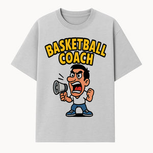 Basketball Coach Cartoon Graphic Tee - Funny Sports Apparel for Coaches & Players - T-shirt 1758186571285.jpg