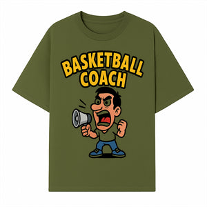 Basketball Coach Cartoon Graphic Tee - Funny Sports Apparel for Coaches & Players - T-shirt 1758186571722.jpg