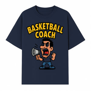 Basketball Coach Cartoon Graphic Tee - Funny Sports Apparel for Coaches & Players - T-shirt 1758186572509.jpg