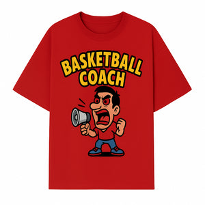 Basketball Coach Cartoon Graphic Tee - Funny Sports Apparel for Coaches & Players - T-shirt 1758186572665.jpg