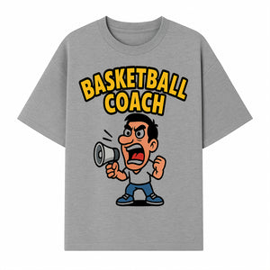 Basketball Coach Cartoon Graphic Tee - Funny Sports Apparel for Coaches & Players - T-shirt 1758186572787.jpg