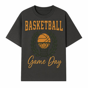 Basketball Game Day T-Shirt | Sporty Athleisure Apparel | Perfect for Fans and Players | Trendy Athletic Wear - T-shirt 1758186572813.jpg