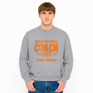 Best Basketball Coach Ever Plaque - Personalize for Coach Andrew | Unique Sports Gift, Basketball Coach Appreciation Decor - Sweatshirt 1758186573931.jpg