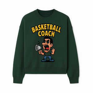 Basketball Coach Cartoon Graphic Tee - Funny Sports Apparel for Coaches & Players - Sweatshirt 1758186574824.jpg