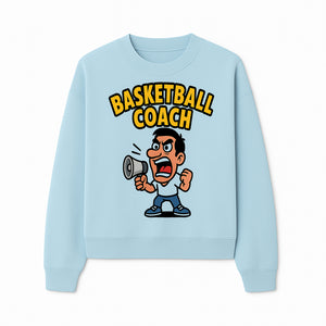 Basketball Coach Cartoon Graphic Tee - Funny Sports Apparel for Coaches & Players - Sweatshirt 1758186575123.jpg