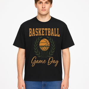 Basketball Game Day T-Shirt | Sporty Athleisure Apparel | Perfect for Fans and Players | Trendy Athletic Wear - T-shirt 1758186575294.jpg