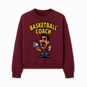 Basketball Coach Cartoon Graphic Tee - Funny Sports Apparel for Coaches & Players - Sweatshirt 1758186575426.jpg