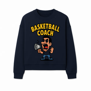 Basketball Coach Cartoon Graphic Tee - Funny Sports Apparel for Coaches & Players - Sweatshirt 1758186575563.jpg