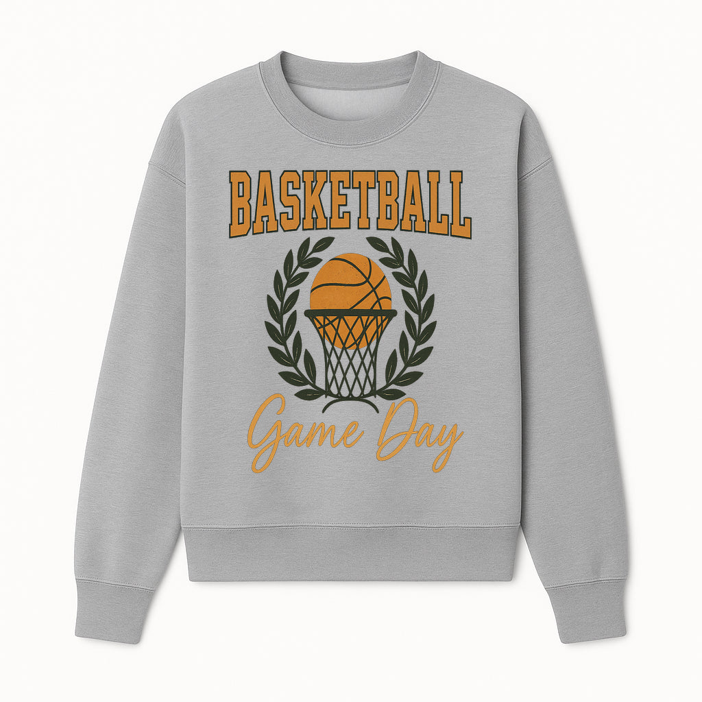Basketball Game Day T-Shirt | Sporty Athleisure Apparel | Perfect for Fans and Players | Trendy Athletic Wear - Sweatshirt 1758186575591.jpg