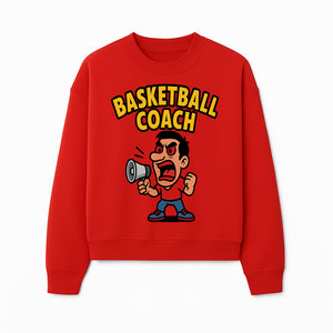 Basketball Coach Cartoon Graphic Tee - Funny Sports Apparel for Coaches & Players - Sweatshirt 1758186575739.jpg