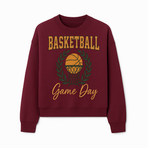 Basketball Game Day T-Shirt | Sporty Athleisure Apparel | Perfect for Fans and Players | Trendy Athletic Wear - Sweatshirt 1758186576524.jpg