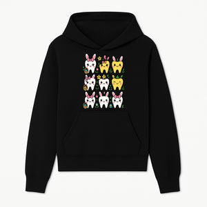 Cute Bunny Teeth Stickers | Easter Tooth Decor | Kawaii Dental Art for Kids | Fun Spring Decorations | Whimsical Tooth and Flower Designs - Hoodie 1758250134295.jpg