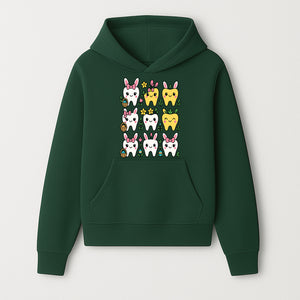 Cute Bunny Teeth Stickers | Easter Tooth Decor | Kawaii Dental Art for Kids | Fun Spring Decorations | Whimsical Tooth and Flower Designs - Hoodie 1758250134671.jpg