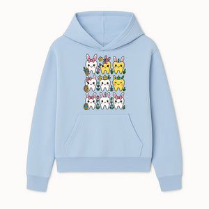 Cute Bunny Teeth Stickers | Easter Tooth Decor | Kawaii Dental Art for Kids | Fun Spring Decorations | Whimsical Tooth and Flower Designs - Hoodie 1758250134976.jpg