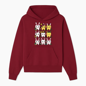 Cute Bunny Teeth Stickers | Easter Tooth Decor | Kawaii Dental Art for Kids | Fun Spring Decorations | Whimsical Tooth and Flower Designs - Hoodie 1758250135349.jpg
