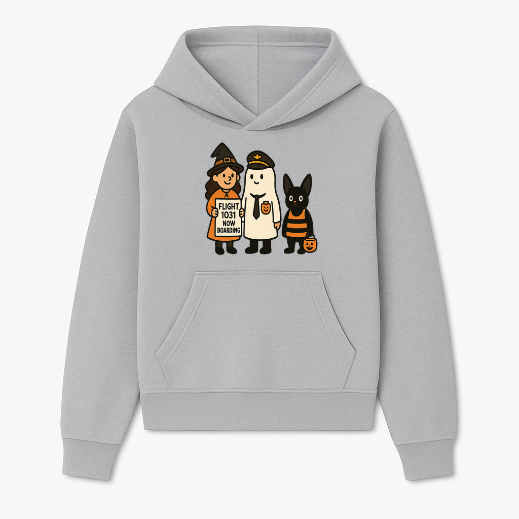 Halloween Flight 1031 Boarding Sign Art Print - Spooky Ghost, Witch, and Cat Costume Decor for Fall, Trick or Treat, Kids Room - Hoodie 1758254650155.jpg