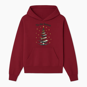 'Tis the Season Airplane Christmas Tree Graphic Tee - Holiday Travel Shirt for Pilots and Aviation Enthusiasts - Hoodie 1758254651585.jpg