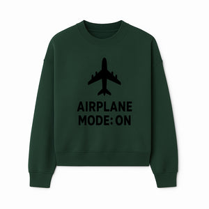 Airplane Mode On Graphic Tee, Travel Shirt, Aviation Lover Gift, Cool Airplane Design, Casual Outfit, Unisex Apparel - Sweatshirt 1758254652878.jpg