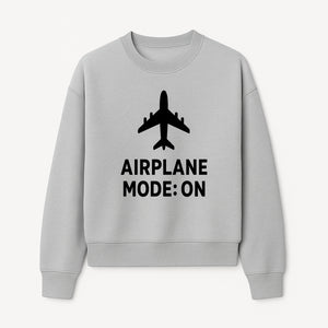 Airplane Mode On Graphic Tee, Travel Shirt, Aviation Lover Gift, Cool Airplane Design, Casual Outfit, Unisex Apparel - Sweatshirt 1758254653075.jpg