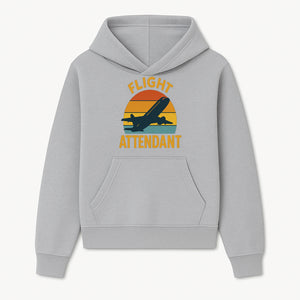 Vintage Flight Attendant Retro Airplane Sunset Graphic Tee | Travel Lover Gift | Airline Crew Apparel - Hoodie 1758254653833.jpg