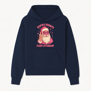 Santa's Favorite Flight Attendant Gift T-Shirt, Funny Christmas Apparel, Holiday Humor, Cute Santa Graphic Tee for Women and Men - Hoodie 1758254653999.jpg